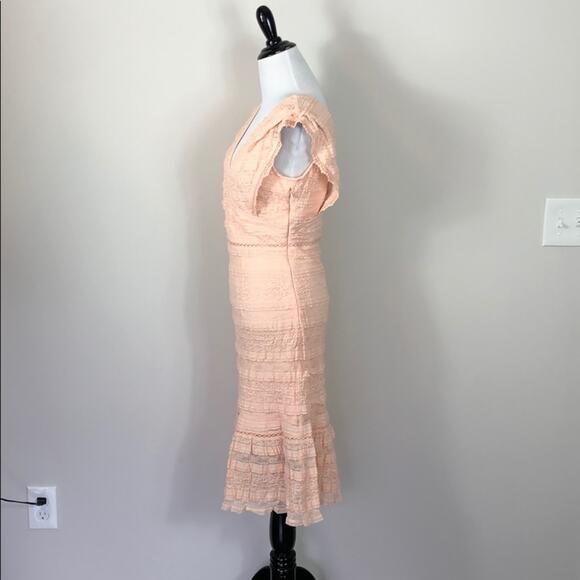 Foxiedoxie Makayla Flutter Trim Lace Dress - Picture 5 of 7